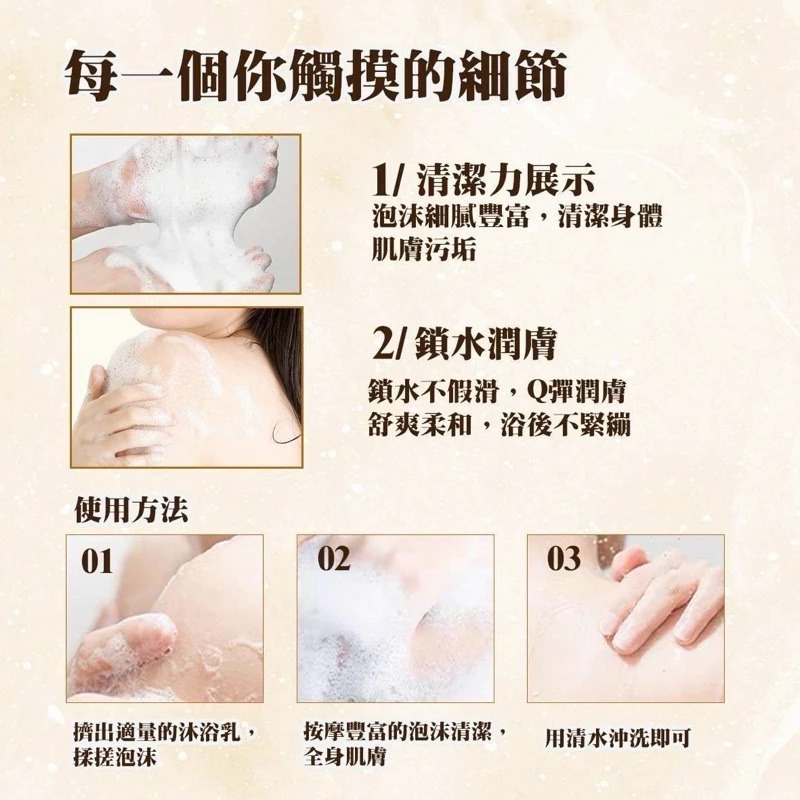Bios 24K 鎏金香水沐浴乳 300ml 沐浴精 沐浴露 香氛沐浴-細節圖5