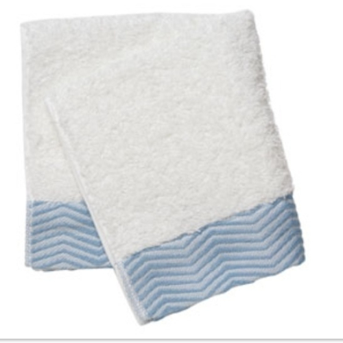【宓羲氏美妝】ORBIS CLEAR 藍白波浪小方巾(日本今治毛巾) 100%純棉