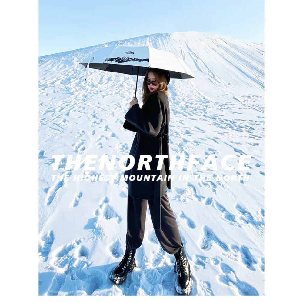 【宓羲氏美妝】潮牌 防曬 晴雨兩用自動折疊傘-細節圖4