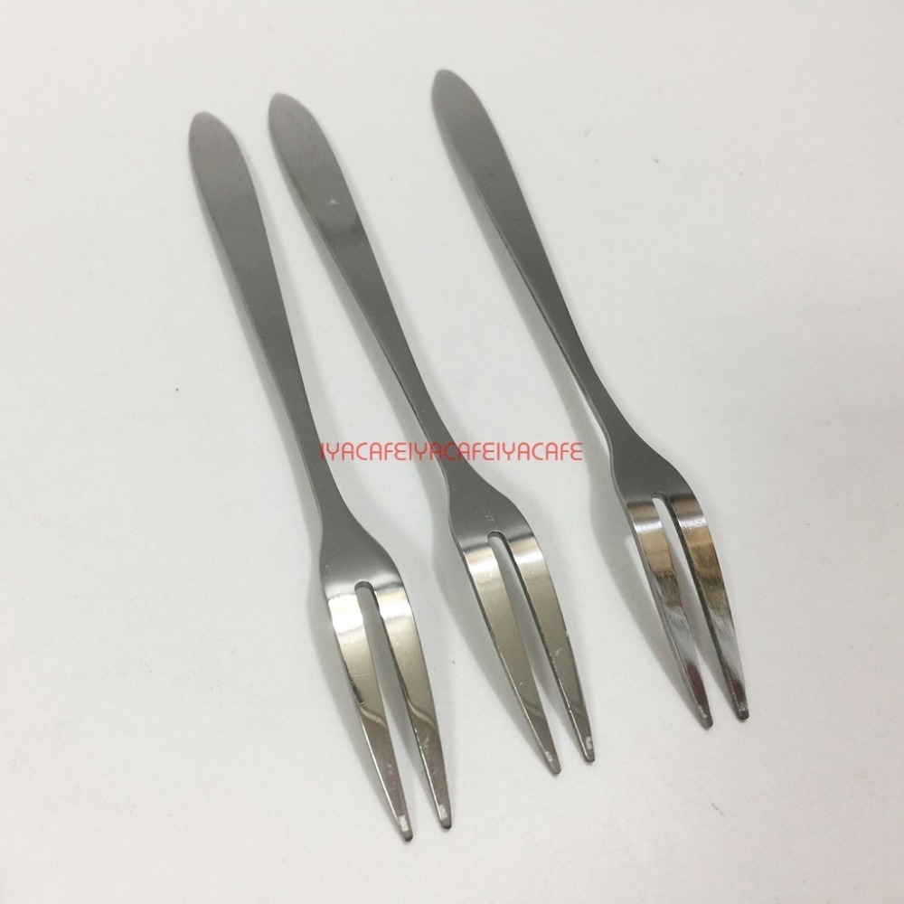 ✨愛鴨咖啡✨不銹鋼叉子 附發票 水果叉 蛋糕叉 點心叉-細節圖2