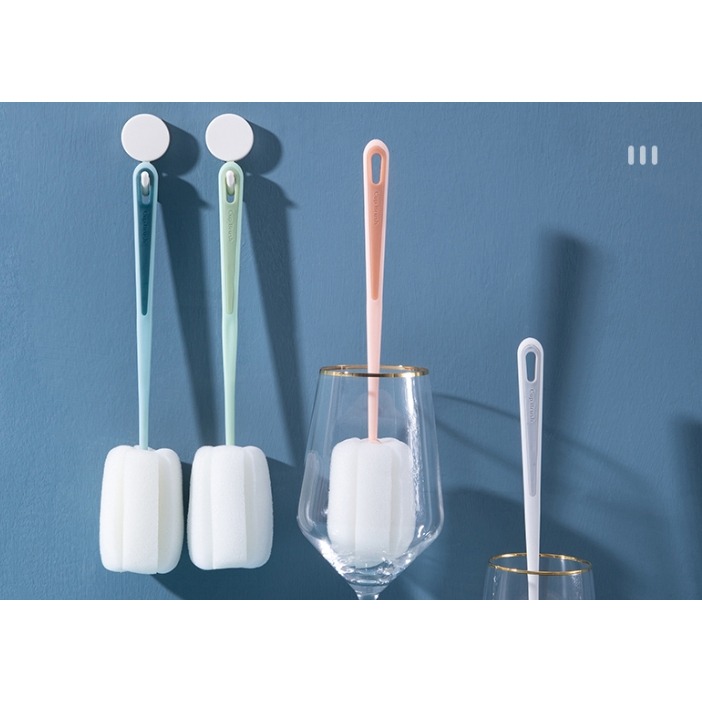 ✨愛鴨咖啡✨海棉洗杯刷 虹吸壺上座清潔刷 海棉刷 可吊掛-細節圖3