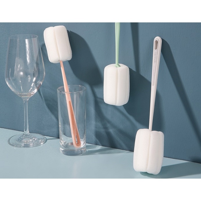 ✨愛鴨咖啡✨海棉洗杯刷 虹吸壺上座清潔刷 海棉刷 可吊掛-細節圖4