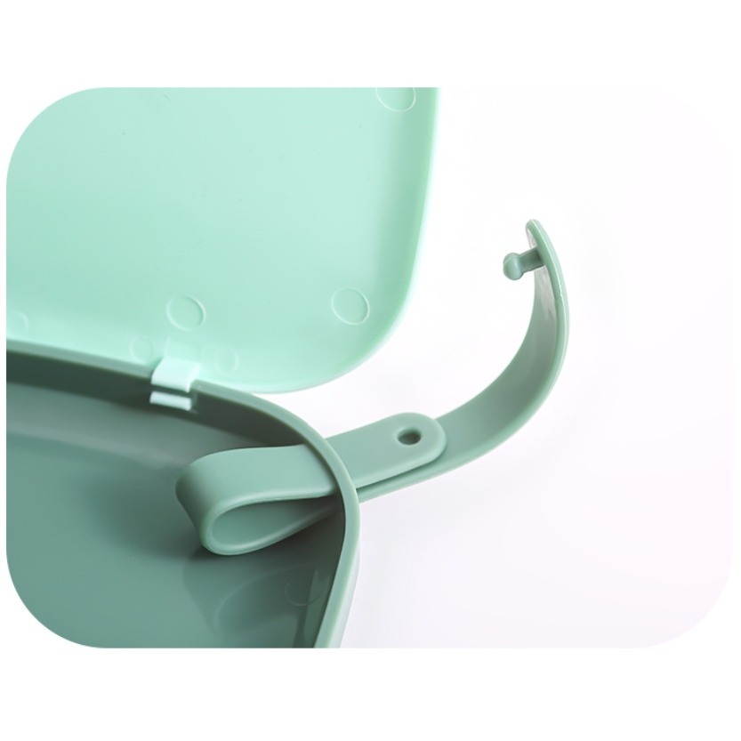 ✨愛鴨咖啡✨便攜式迷你口罩收纳盒 兒童口罩收納盒 防水防塵 随身密封盒 紙巾盒 鑰匙盒 耳機收納盒-細節圖3