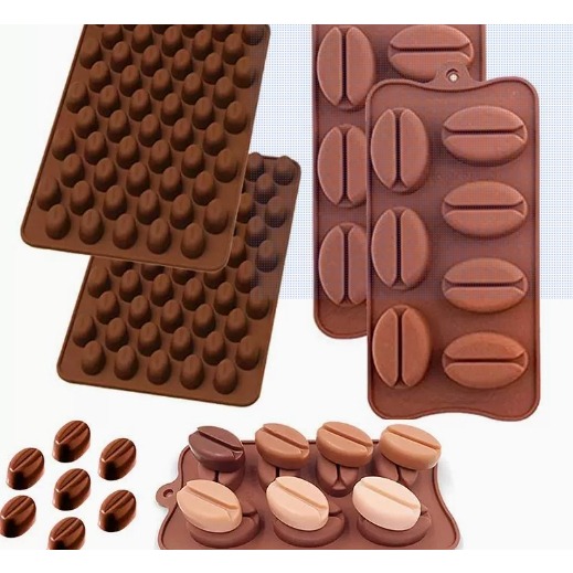 ✨愛鴨咖啡✨冰塊 創意冰格模具 矽膠冰格 冰拿鐵工具 咖啡豆冰塊 冰塊 矽膠模 巧克力模-細節圖2