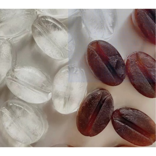 ✨愛鴨咖啡✨冰塊 創意冰格模具 矽膠冰格 冰拿鐵工具 咖啡豆冰塊 冰塊 矽膠模 巧克力模-細節圖3