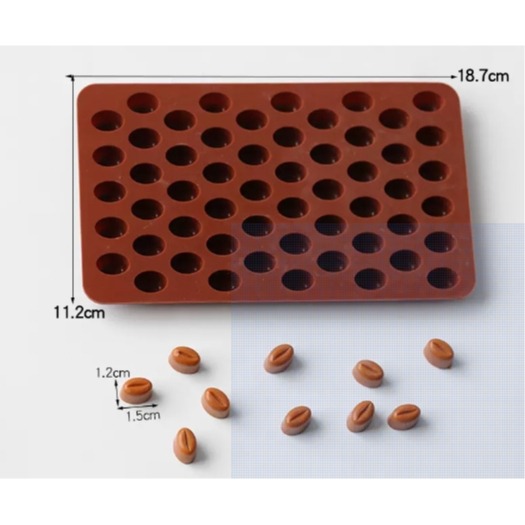 ✨愛鴨咖啡✨冰塊 創意冰格模具 矽膠冰格 冰拿鐵工具 咖啡豆冰塊 冰塊 矽膠模 巧克力模-規格圖4