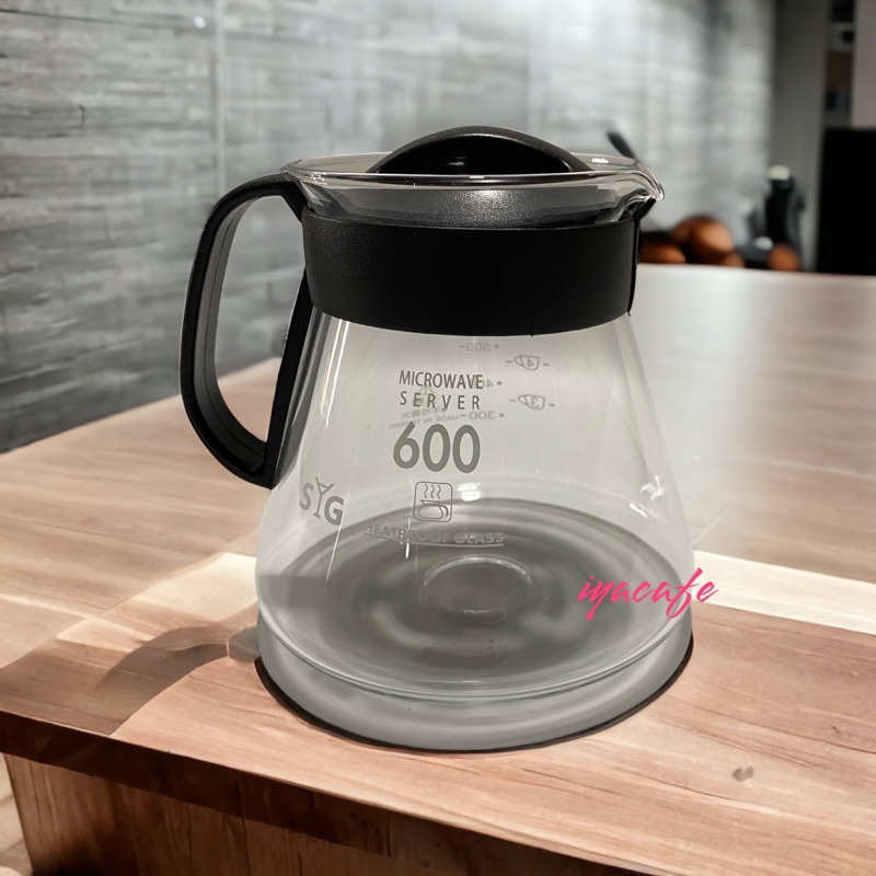 ✨愛鴨咖啡✨台玻 605耐熱花茶壺 分享壺 耐熱玻璃壺 承接壺 360cc/600cc-規格圖3