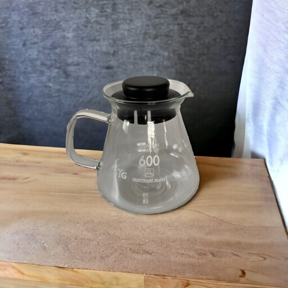 ✨愛鴨咖啡✨台玻 605耐熱花茶壺 分享壺 耐熱玻璃壺 承接壺 360cc/600cc-規格圖3