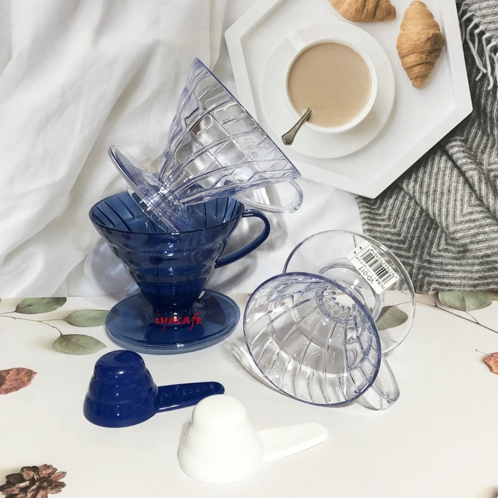 ✨愛鴨咖啡✨Hario VD-01T VD-02R VD-03T 錐形 AS 樹脂 濾杯 附咖啡匙 1-2人份-細節圖2