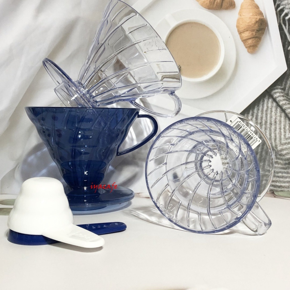 ✨愛鴨咖啡✨Hario VD-01T VD-02R VD-03T 錐形 AS 樹脂 濾杯 附咖啡匙 1-2人份-細節圖3