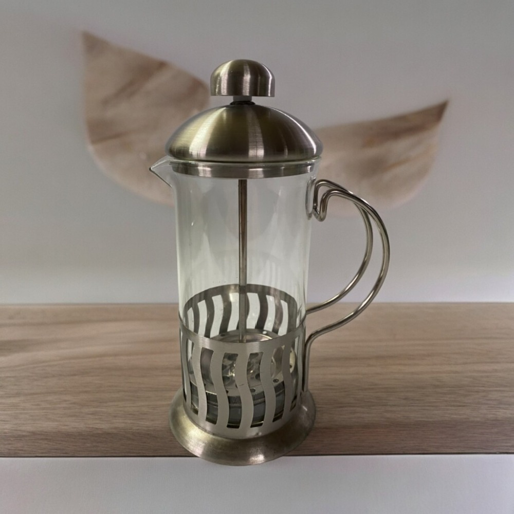 ✨愛鴨咖啡✨耐熱玻璃 法式濾壓壺 350ml 奶泡壺 泡茶壺-規格圖3