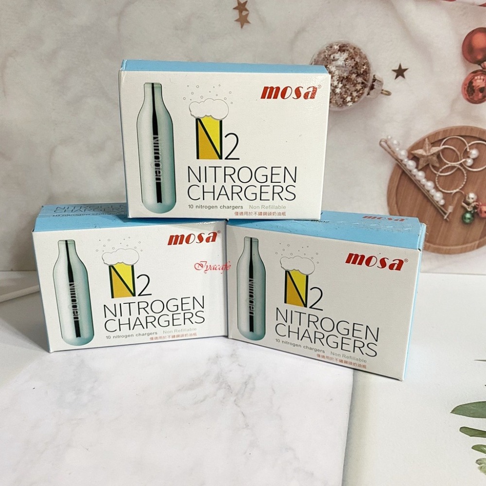 ✨愛鴨咖啡✨MOSA 奶油槍 氮氣 氣瓶 N2 子彈 10顆/盒 氮氣咖啡-細節圖2