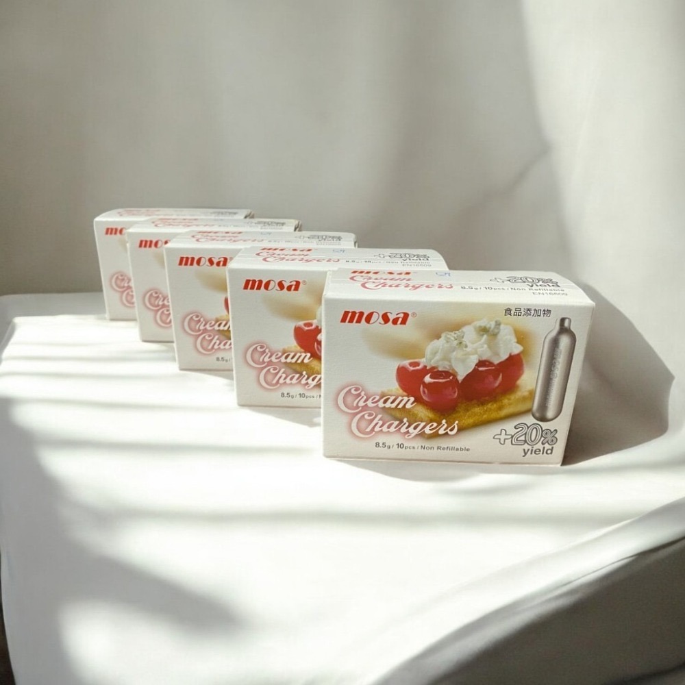 ✨愛鴨咖啡✨奶油槍氣瓶8.5g MOSA 奶油槍 氮氣咖啡 奶油花 蛋糕奶油 氣瓶 10顆/盒-細節圖3