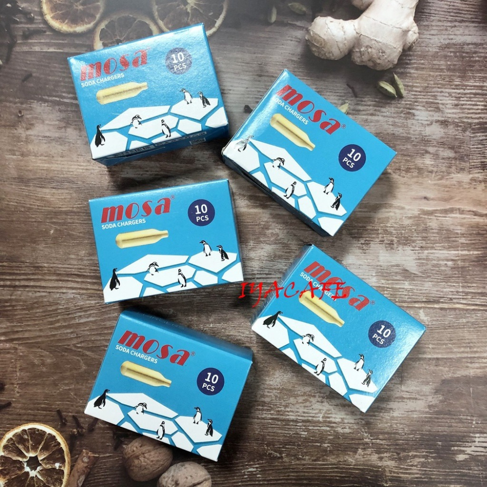 ✨愛鴨咖啡✨MOSA 蘇打槍 CO2 子彈 氣瓶 10顆/盒 SODA SPLASH魔泡瓶 原廠鋼瓶-細節圖2