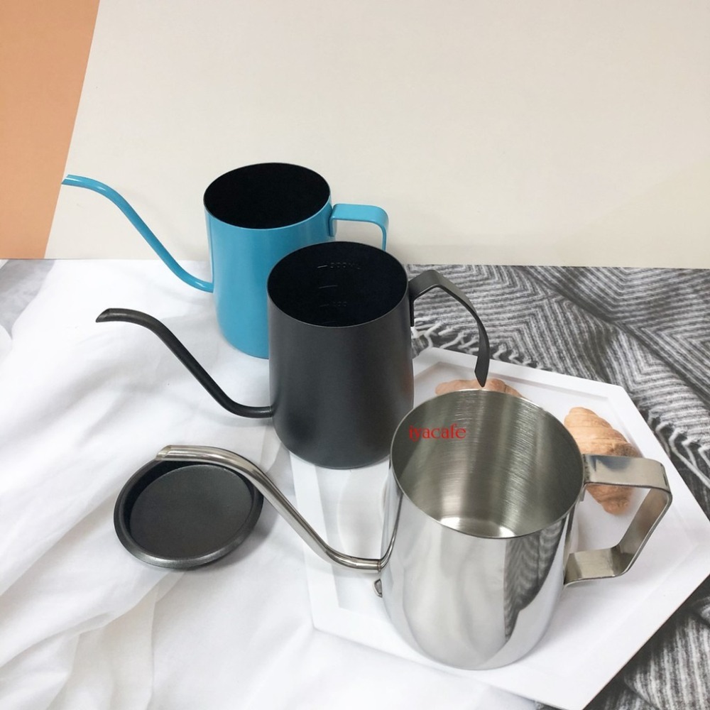 ✨愛鴨咖啡✨極細口 不銹鋼手沖壺 細嘴壺 掛耳手沖壺 附蓋 掛耳手沖壺-細節圖3