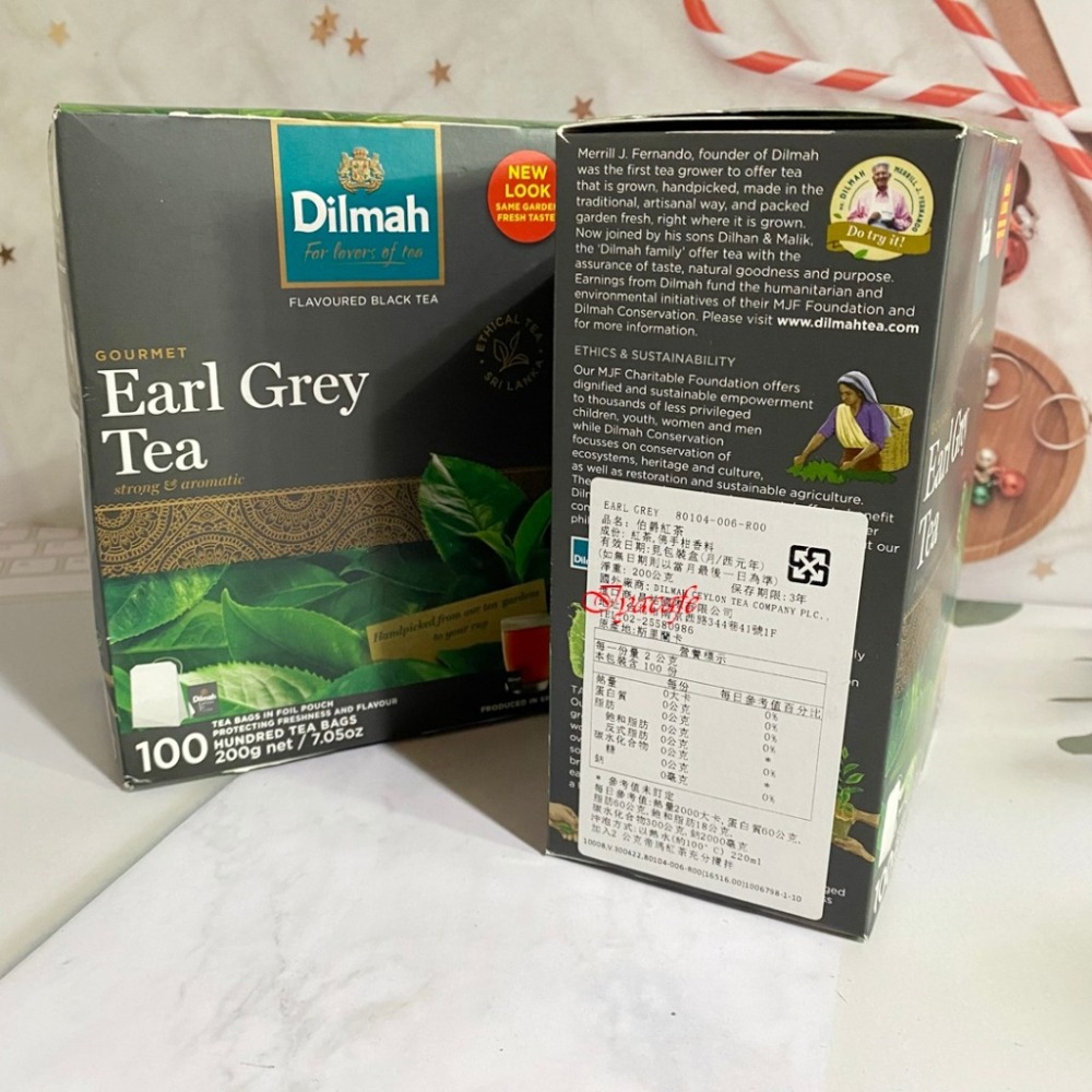 ✨愛鴨咖啡✨Dilmah 帝瑪伯爵紅茶 100包 EARL GREY 83366 可自行加牛奶變伯爵奶茶-細節圖3