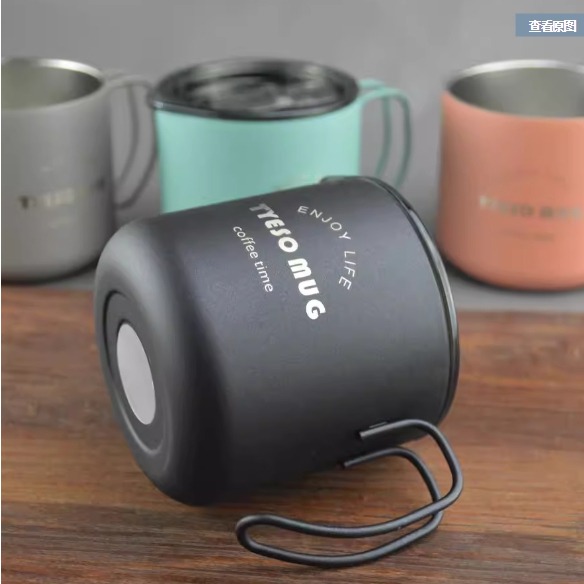 ✨愛鴨咖啡✨工業風馬克杯 不銹鋼水杯 不銹鋼馬克杯 果汁杯 咖啡杯 登山 露營 馬克杯-細節圖2