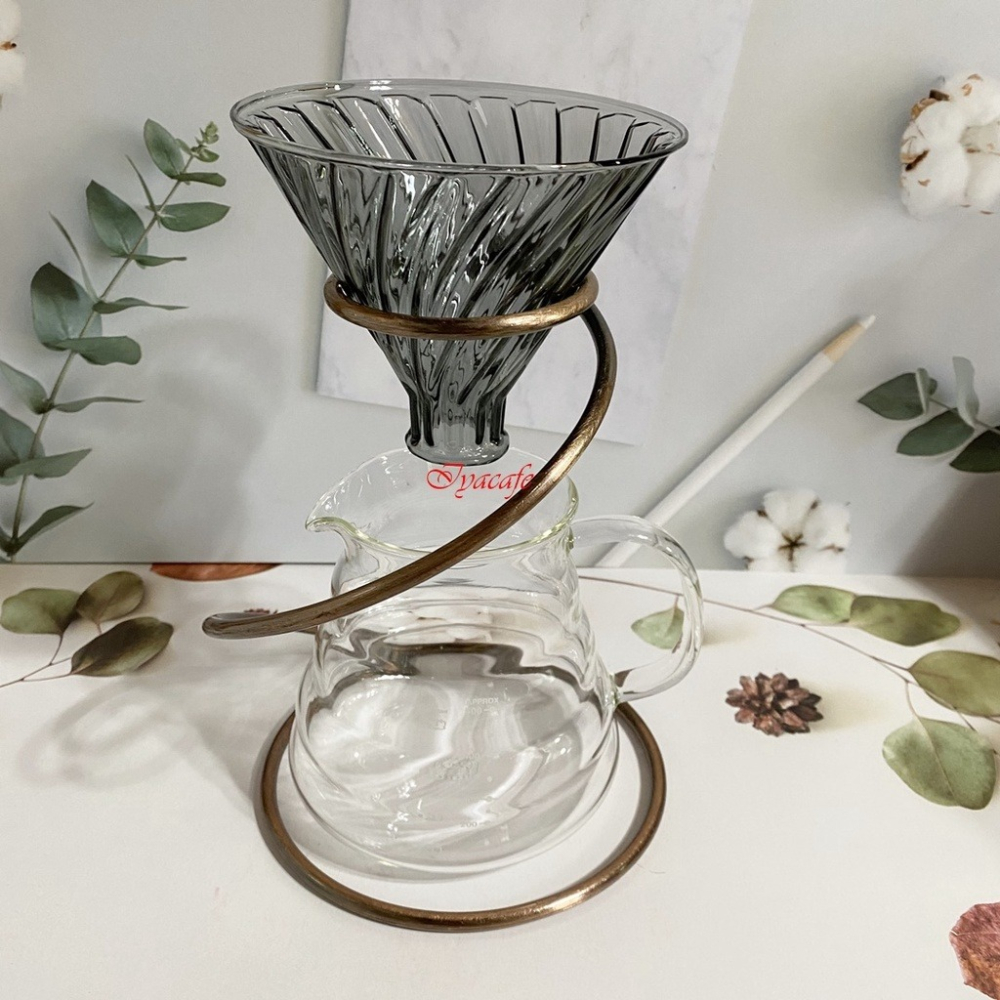 ✨愛鴨咖啡✨V60 濾杯 專用金屬 手沖架 濾杯架/V60 蛇形手沖架 濾杯架 金屬咖啡架-細節圖2