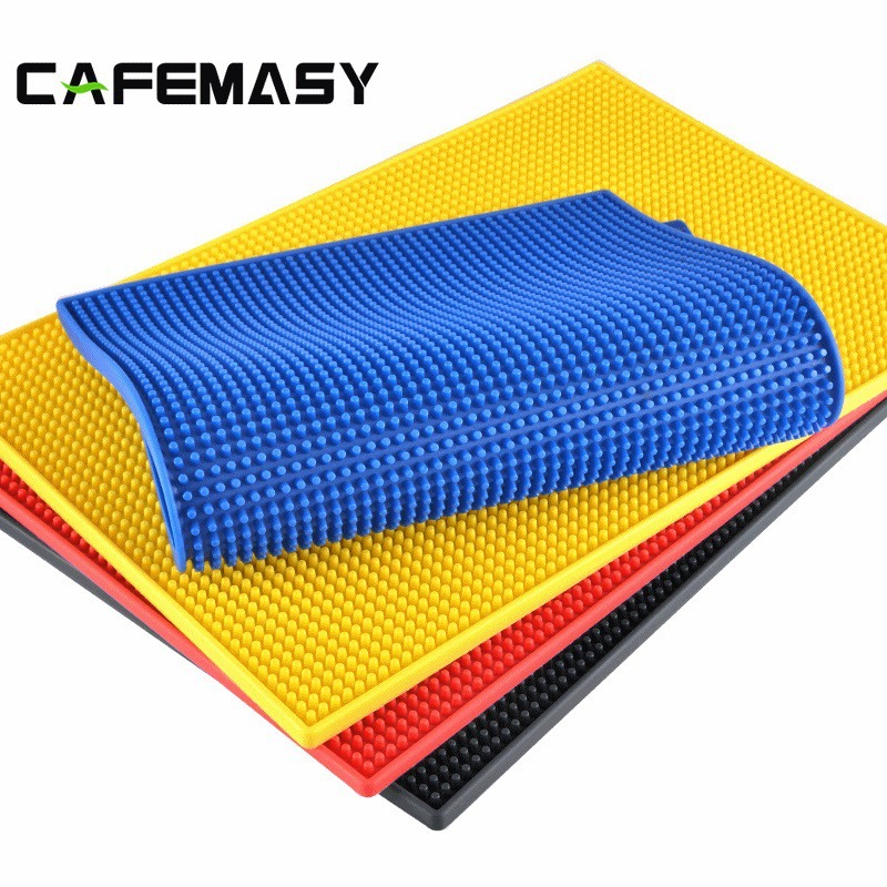 ✨愛鴨咖啡✨吧枱墊 隔水防滑墊 軟橡膠墊 PVC杯垫 加厚 手沖咖啡墊 隔熱防水墊-細節圖2