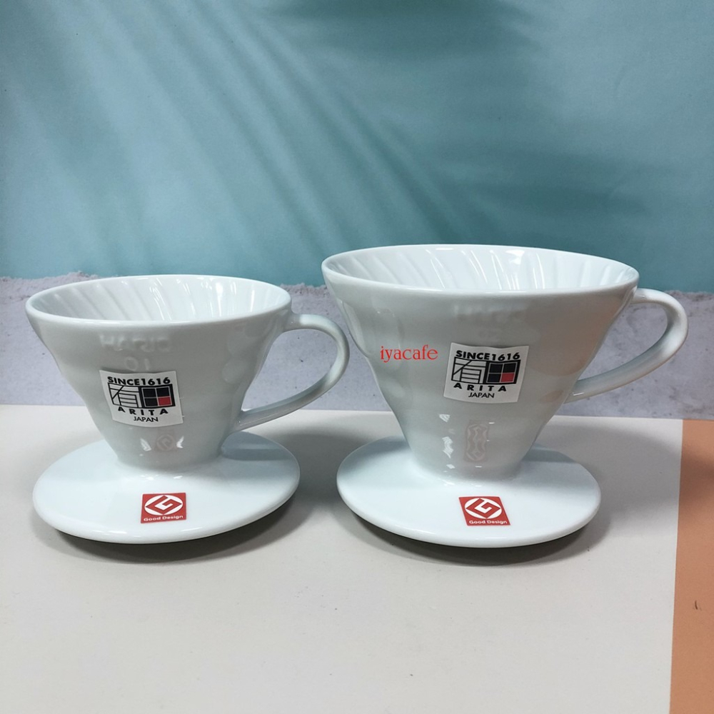 ✨愛鴨咖啡✨正品公司貨 HARIO VDC-01W VDC-02W 陶瓷 濾杯 附咖啡匙-細節圖3