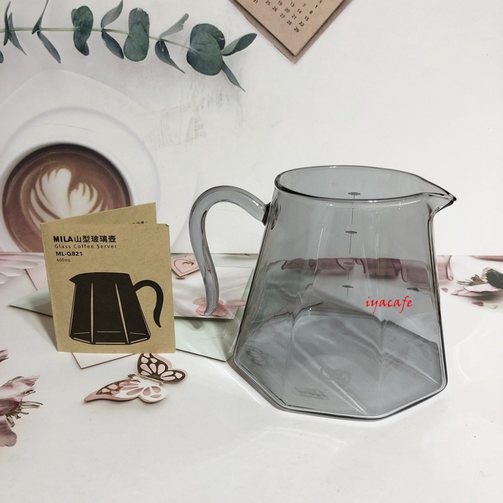 ✨愛鴨咖啡✨MILA ML-G821 山型玻璃壺 承接壺 手沖咖啡下座 600ml-細節圖2
