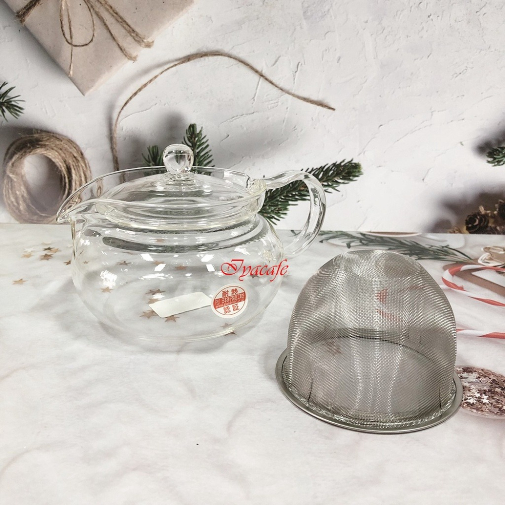 ✨愛鴨咖啡✨HARIO CHJMN-45T CHJMN-70T 茶茶急須丸 茶壺 花茶壺 玻璃壺 附304不銹鋼濾網-細節圖2