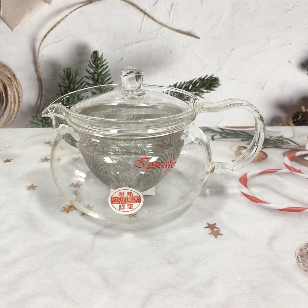 ✨愛鴨咖啡✨HARIO CHJMN-45T CHJMN-70T 茶茶急須丸 茶壺 花茶壺 玻璃壺 附304不銹鋼濾網-細節圖5