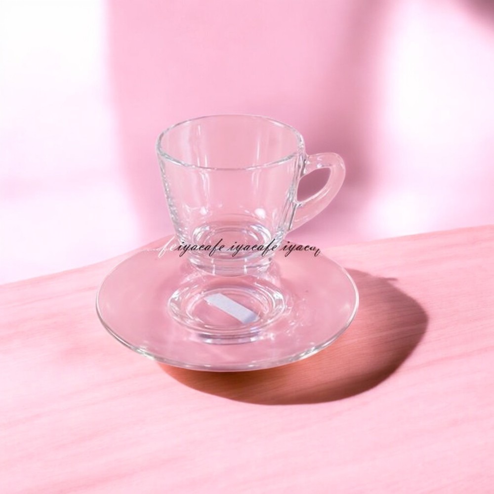 ✨愛鴨咖啡✨BP01641卡布奇諾玻璃杯245cc+BP01671卡布奇諾玻璃杯底盤-細節圖2