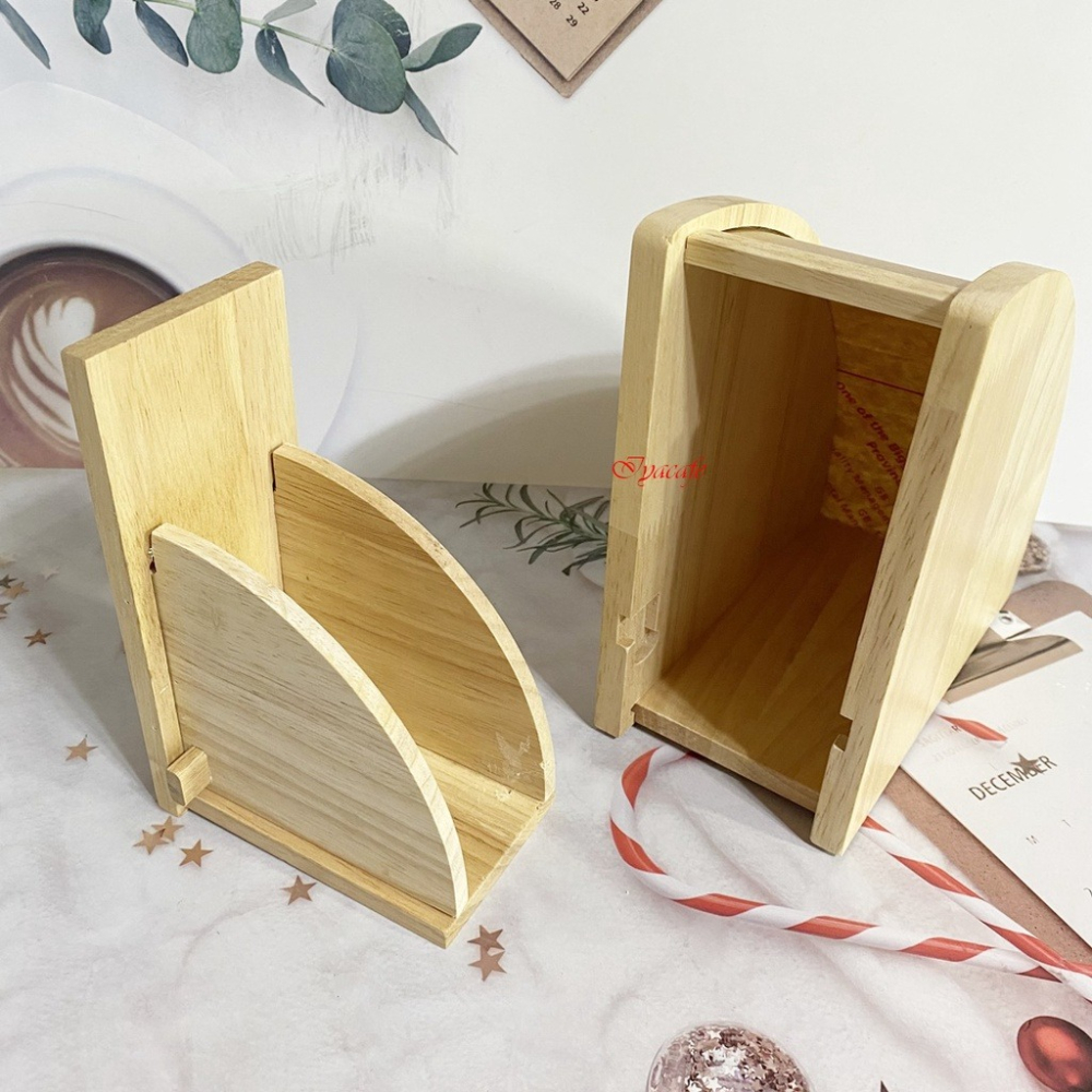 ✨愛鴨咖啡✨GAMMA CAFE 原木復古濾紙架 錐形濾紙 錐形濾紙 防塵收納盒-細節圖2