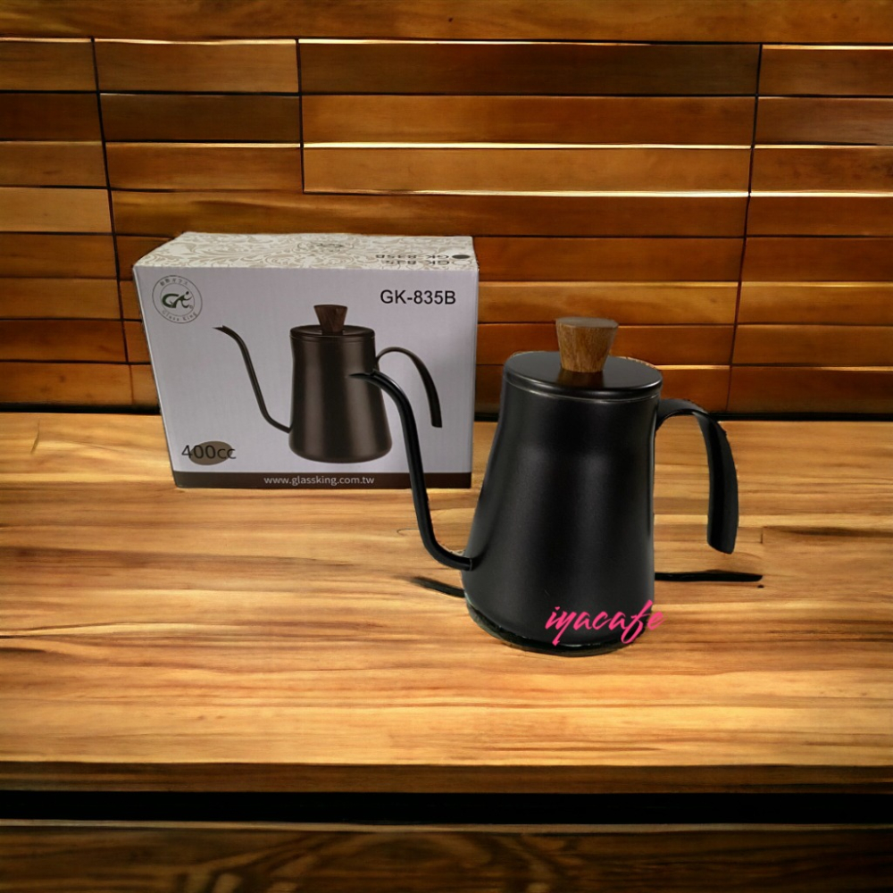 ✨愛鴨咖啡✨GLASS KING GK-835B 不銹鋼鶴嘴手沖壺 極細出水口 400cc-細節圖3