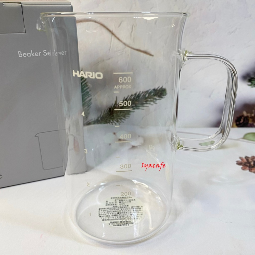 ✨愛鴨咖啡✨Hario BV-600 玻璃把手燒杯 刻度量杯 手沖玻璃量杯 600ml-細節圖2
