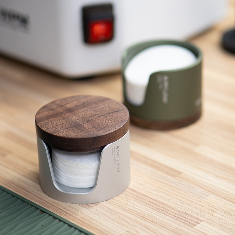 ✨愛鴨咖啡✨AIRFLOW 氣流沖煮師 丸型濾紙收納盒 圓形濾紙 粉碗濾紙盒-細節圖2