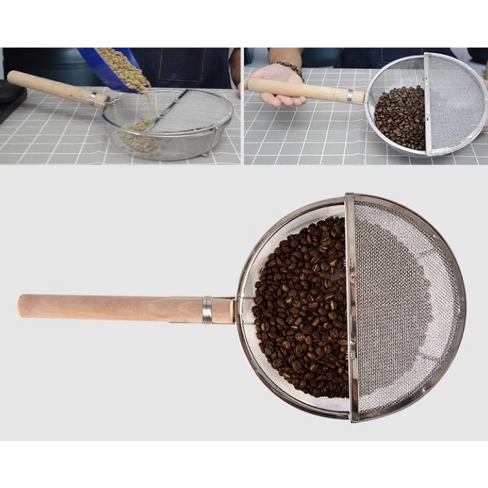 ✨愛鴨咖啡✨銀杏烤網 咖啡豆 烘焙手網 堅果烤網 炒豆網 手網 烘焙網-細節圖6