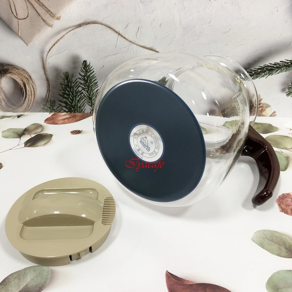 ✨愛鴨咖啡✨FH-008E 一屋窑  耐熱 玻璃 花茶壺 電磁爐可用 2000ml-細節圖3