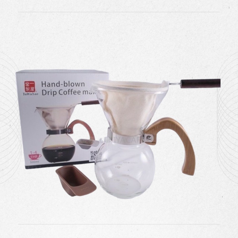 ✨愛鴨咖啡✨一屋窑 雙層不銹鋼網 咖啡壺 免濾紙咖啡沖泡壺 濾布咖啡滴漏壺 FH-2011M/FH-2011L-細節圖2