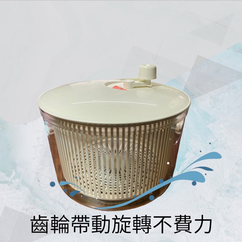 ✨愛鴨咖啡✨日本製 手搖蔬菜脫水機 6公升 生菜脫水器 脫水機 萵苣脫水機-細節圖4