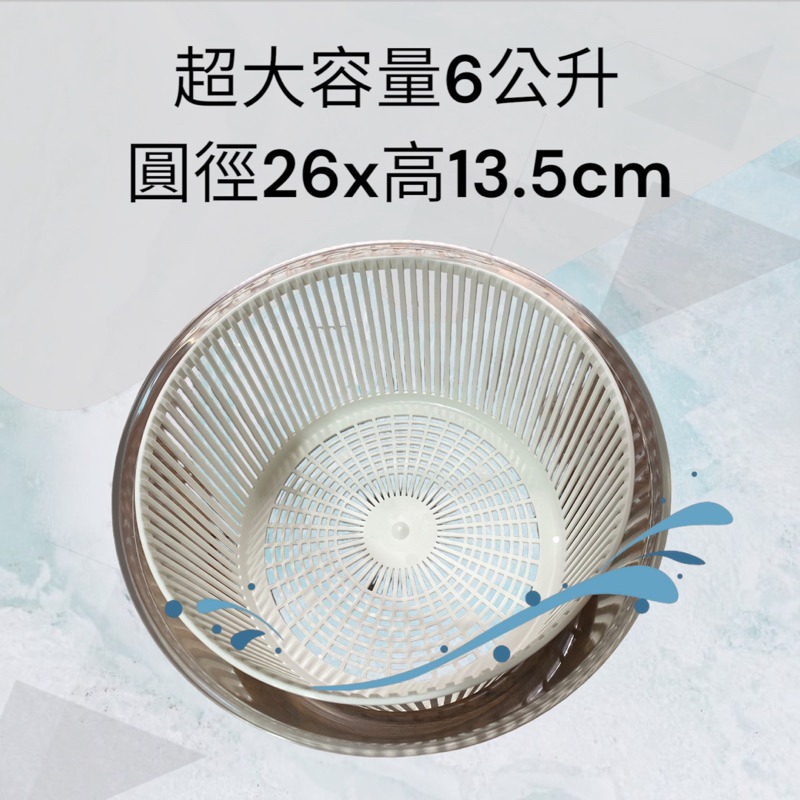 ✨愛鴨咖啡✨日本製 手搖蔬菜脫水機 6公升 生菜脫水器 脫水機 萵苣脫水機-細節圖5