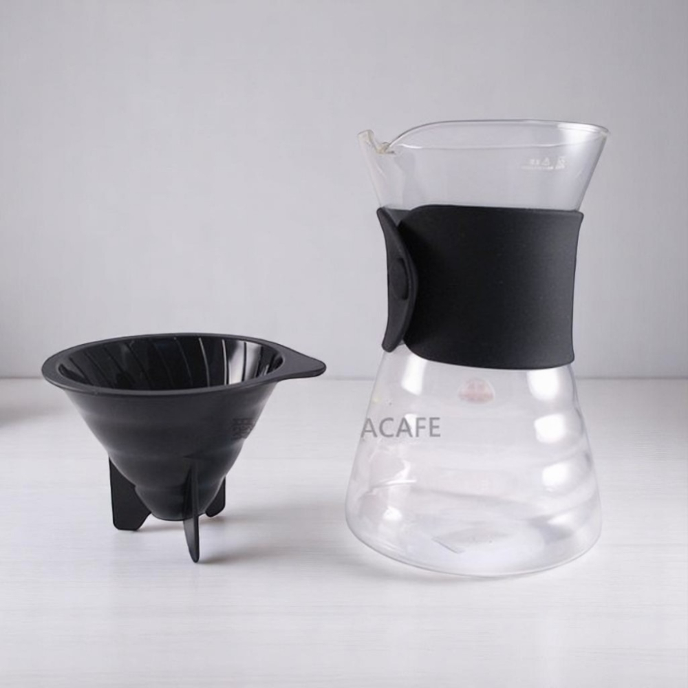 ✨愛鴨咖啡✨原廠公司貨 HARIO VDD-02B 時尚咖啡沖泡壺 700ml 附無漂白濾紙10張-細節圖2