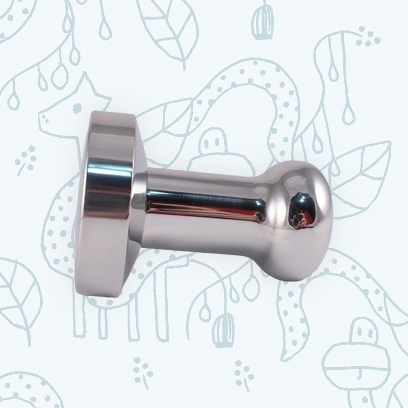 ✨愛鴨咖啡✨贈送清潔毛刷+拉花針 304不銹鋼 圓弧 填壓器 弧形填壓器 57.5mm-細節圖2