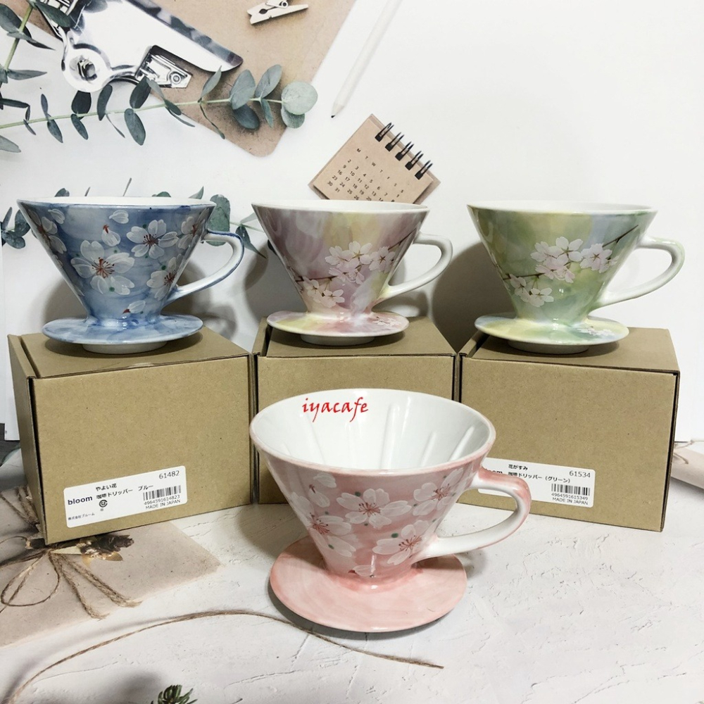 ✨愛鴨咖啡✨日本bloom花凜手繪濾杯 陶瓷濾杯 錐形濾杯 2-4人份-細節圖2