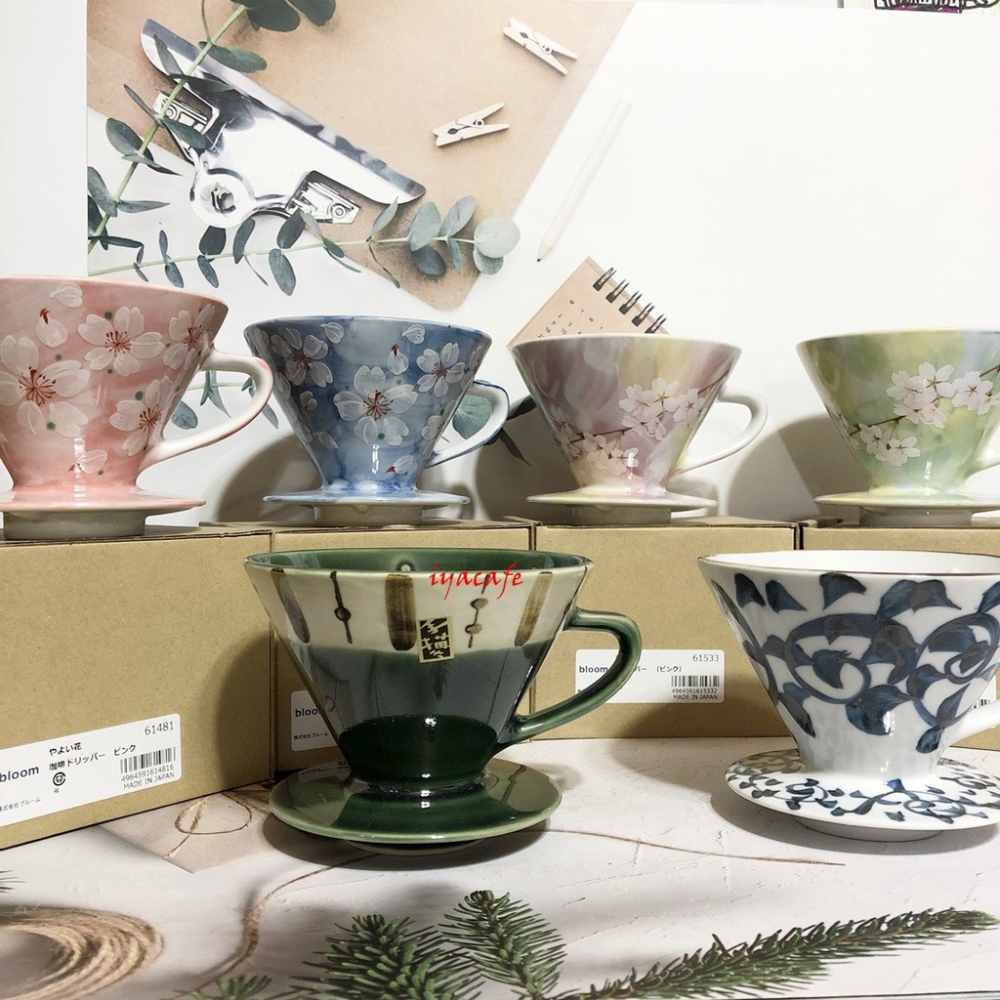 ✨愛鴨咖啡✨日本bloom花凜手繪濾杯 陶瓷濾杯 錐形濾杯 2-4人份-細節圖3