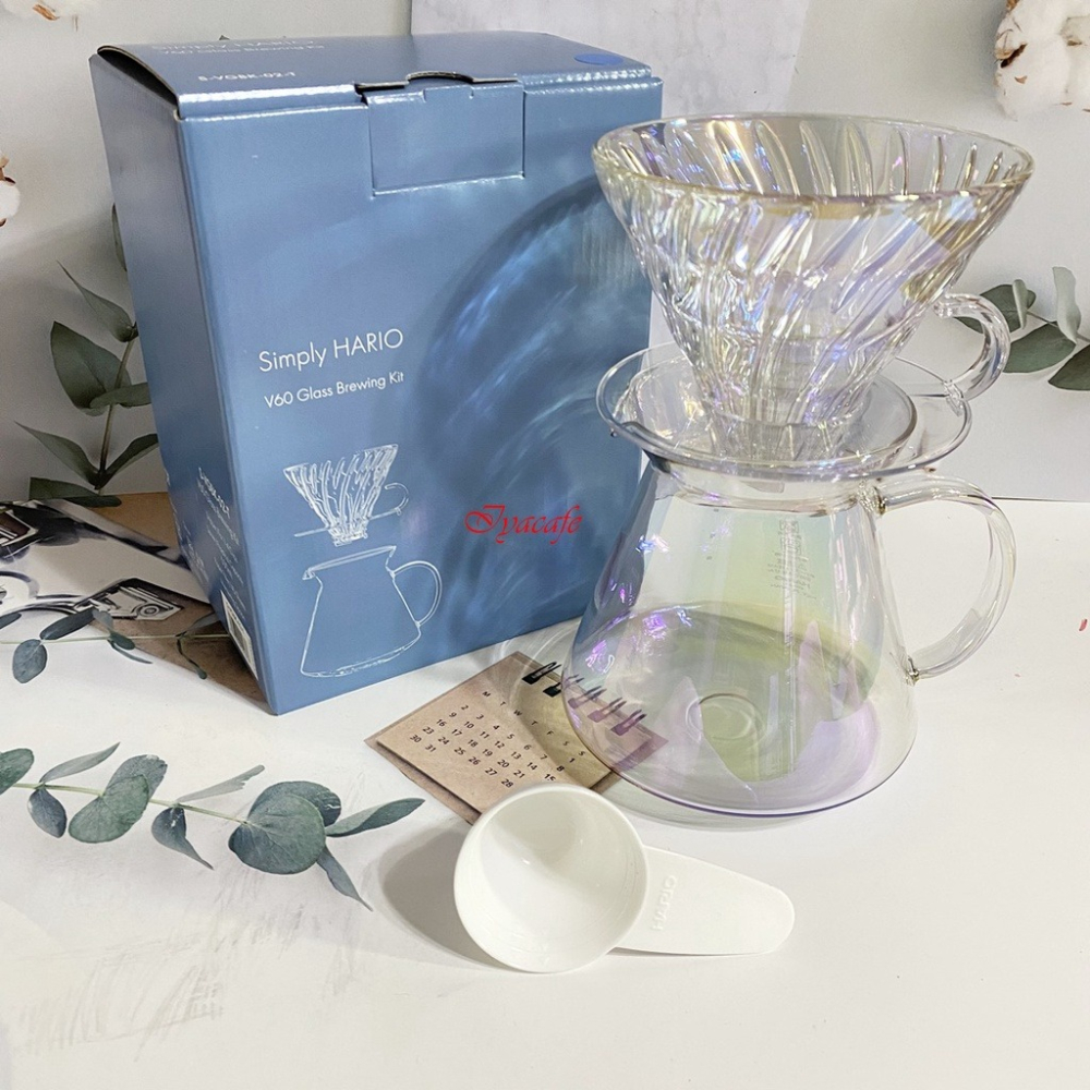 ✨愛鴨咖啡✨HARIO S-VGBK-02-T V60 極光 手沖咖啡組 手沖組合 2-4人份-細節圖2