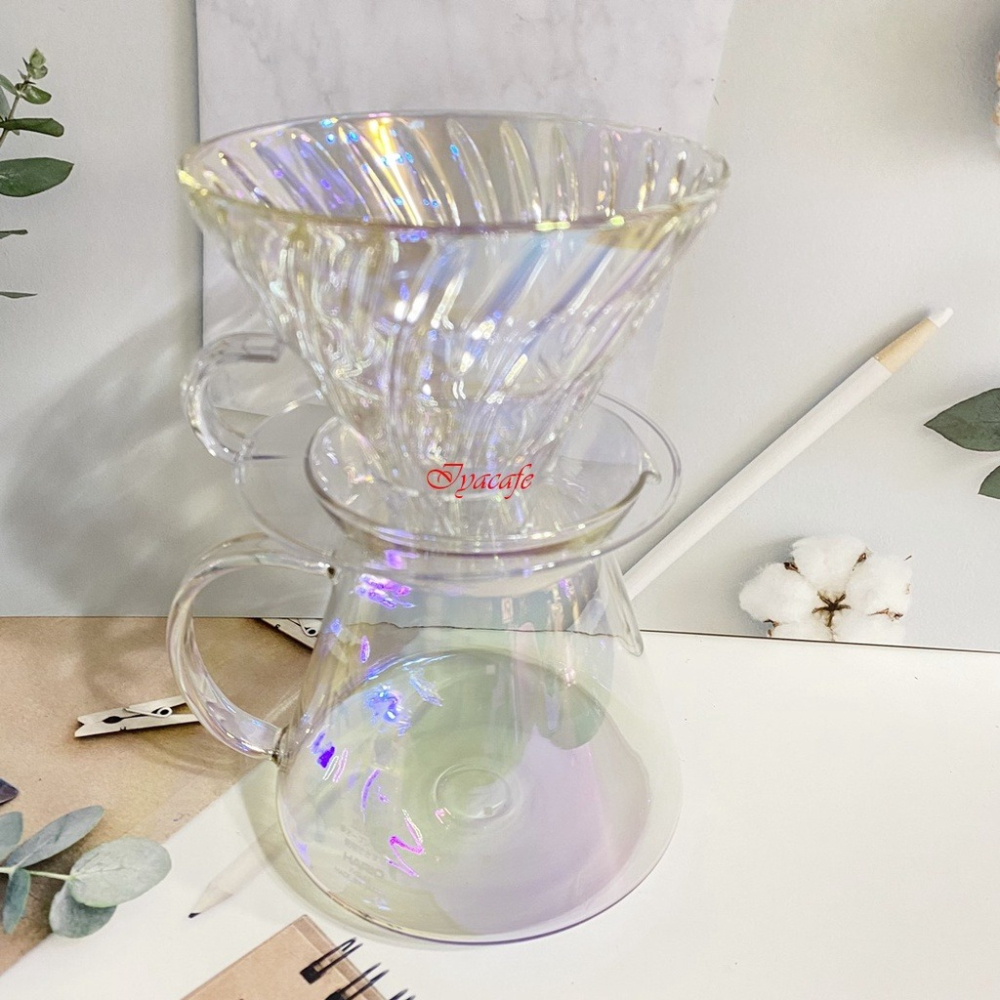 ✨愛鴨咖啡✨HARIO S-VGBK-02-T V60 極光 手沖咖啡組 手沖組合 2-4人份-細節圖3