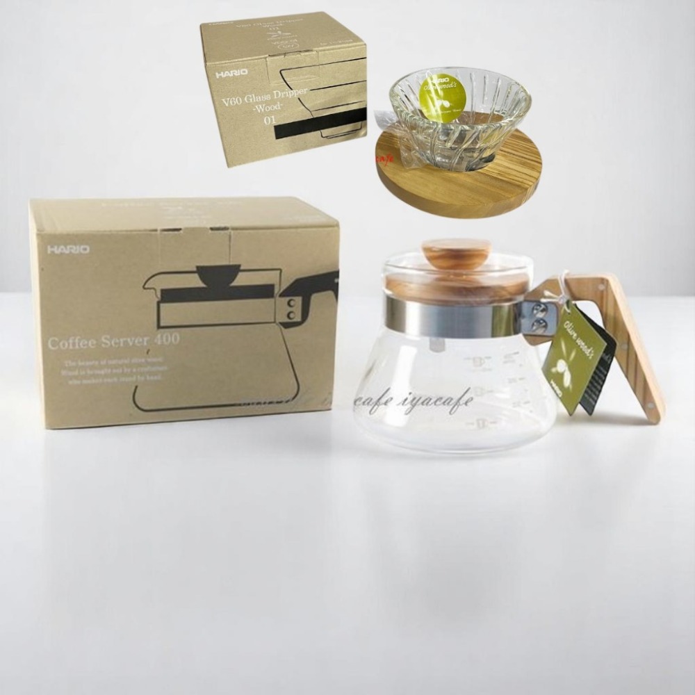 ✨愛鴨咖啡✨HARIO VCWN-40-OV 橄欖木花茶壺 咖啡壺 泡茶壺 400ml VDG-01-OV橄欖木濾杯-規格圖4