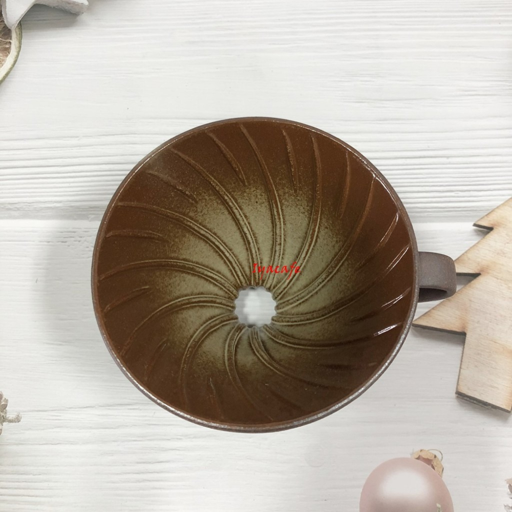 ✨愛鴨咖啡✨陶作坊 HARIO VDCR-02-BR 老岩泥 錐形濾杯-細節圖3