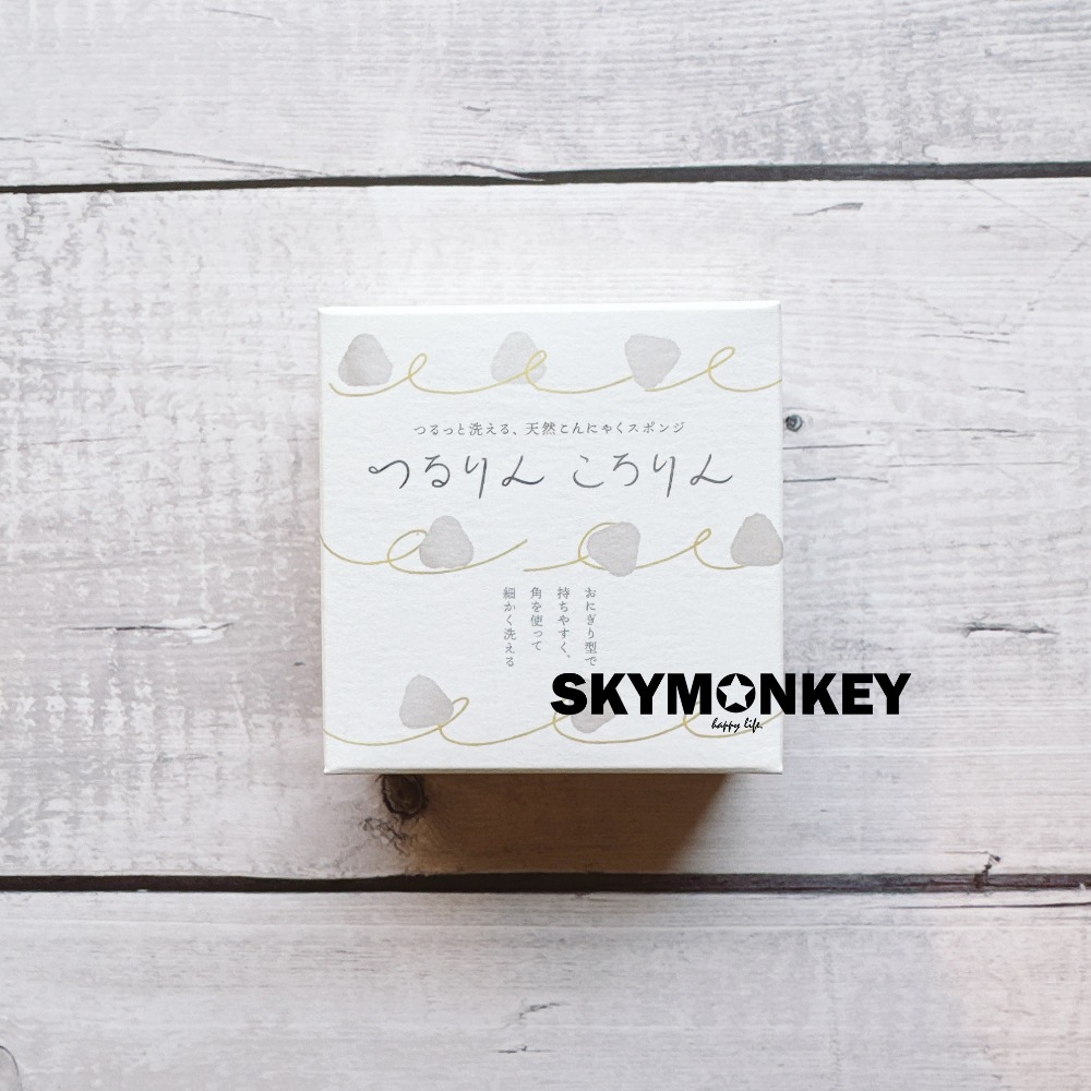 Sky Monkey☆日本製 洗臉蒟蒻海綿 日本蒟蒻海綿 去角質海綿 洗臉海綿 洗臉 清潔海綿-規格圖9