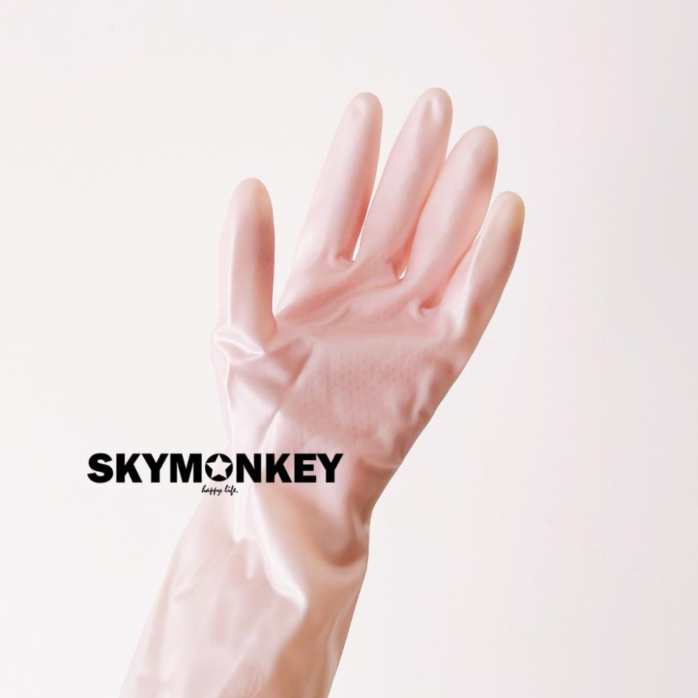 Sky Monkey☆日本 珠光乳膠 內絨毛家事手套 SHOWA昭和 乳膠手套 防滑手套 清潔手套 加厚 指尖強化-細節圖3