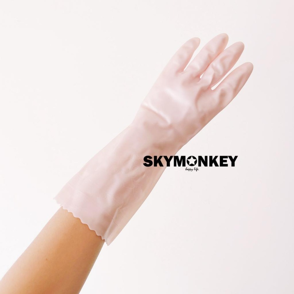 Sky Monkey☆日本 珠光乳膠 內絨毛家事手套 SHOWA昭和 乳膠手套 防滑手套 清潔手套 加厚 指尖強化-細節圖4