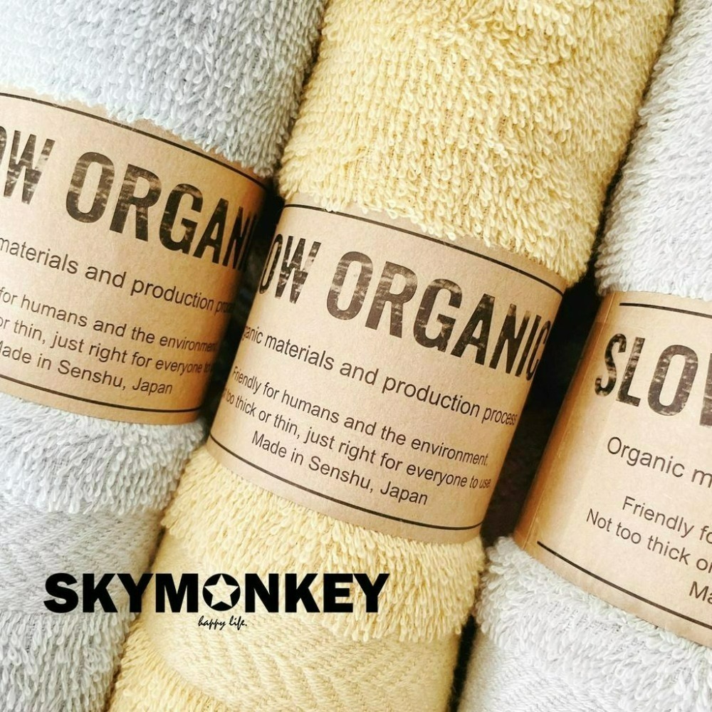 Sky Monkey☆日本製 日本純棉毛巾 有機棉毛巾 stylem瀧定大阪 薄毛巾 運動毛巾 洗臉毛巾 吸水毛巾-細節圖4