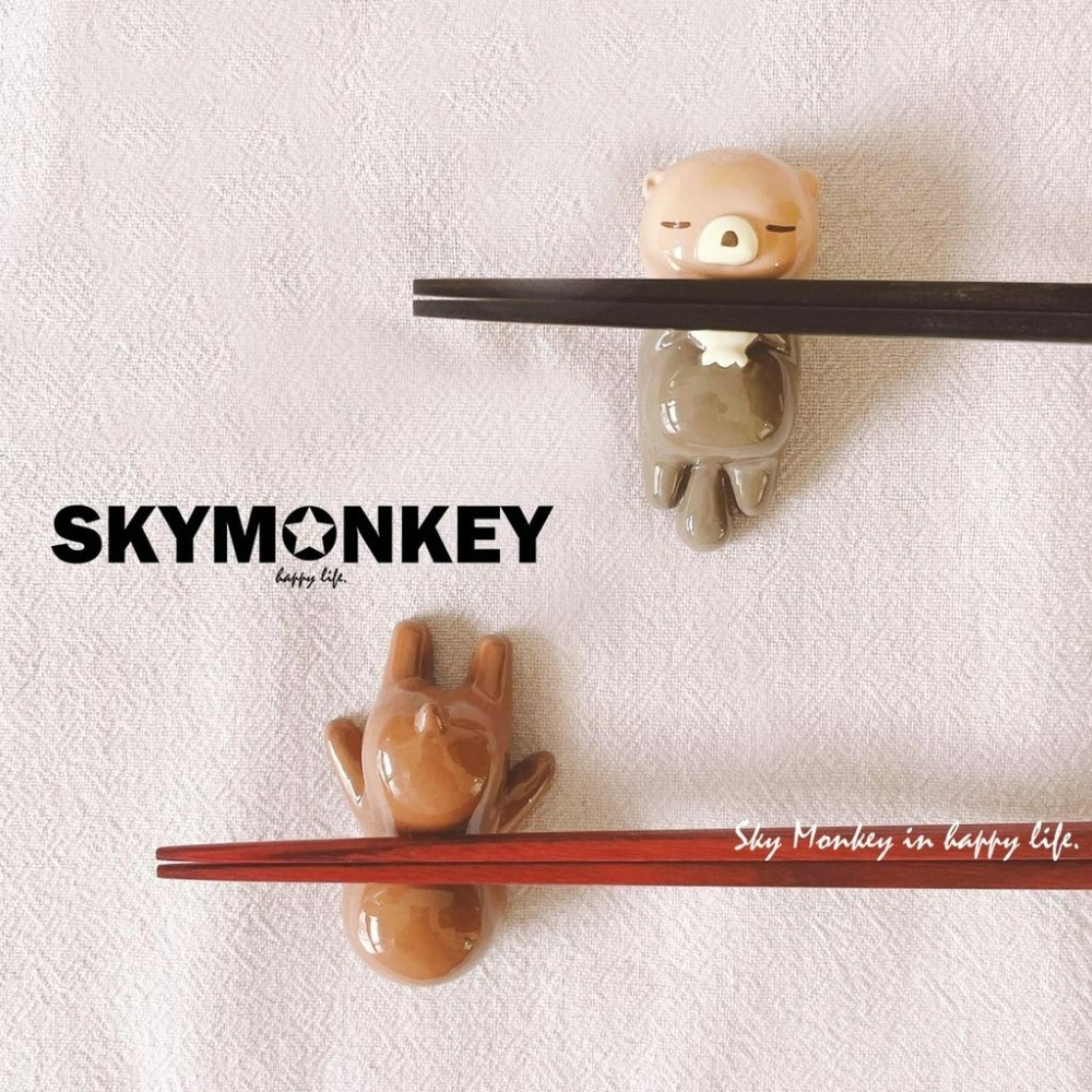 Sky Monkey 日本 打瞌睡吧~動物筷架 筷子架 日本筷架 兒童筷架 可愛動物筷架 可愛筷架 貓咪樹懶筷架-細節圖3